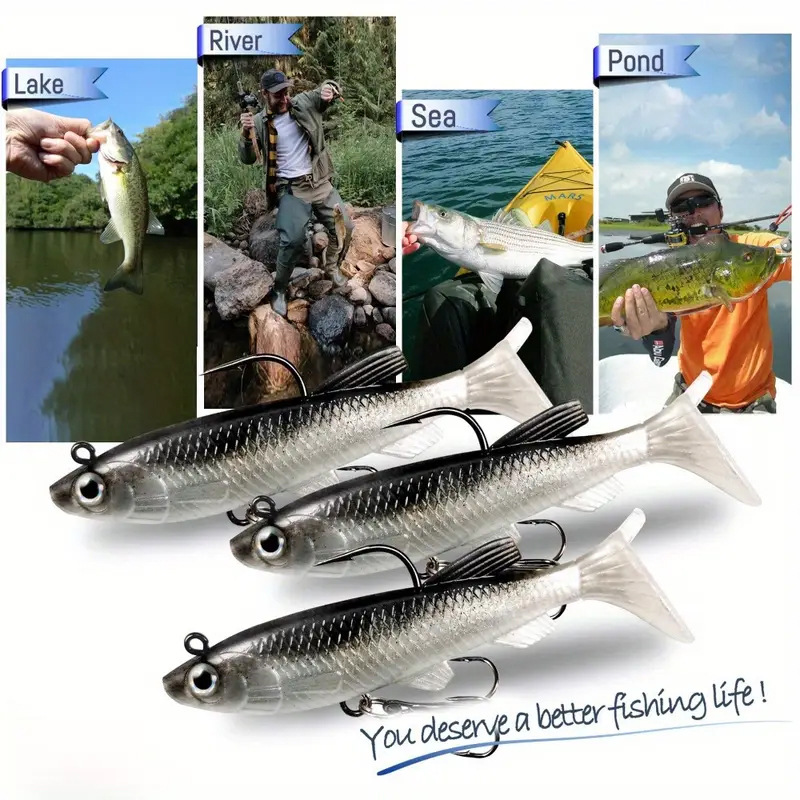 طعم صيد ناعم على شكل سمكة بذيل - مراجعة Fishing Boat Seat وسعره