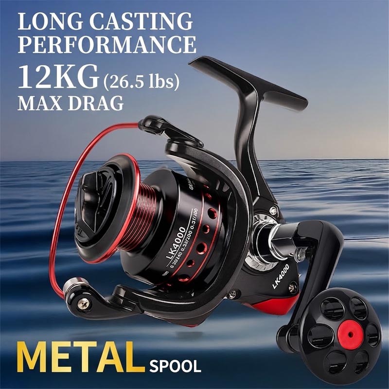 بكرة صيد دوارة معدنية بالكامل، - مراجعة Fishing Boat Steering Wheel وسعره