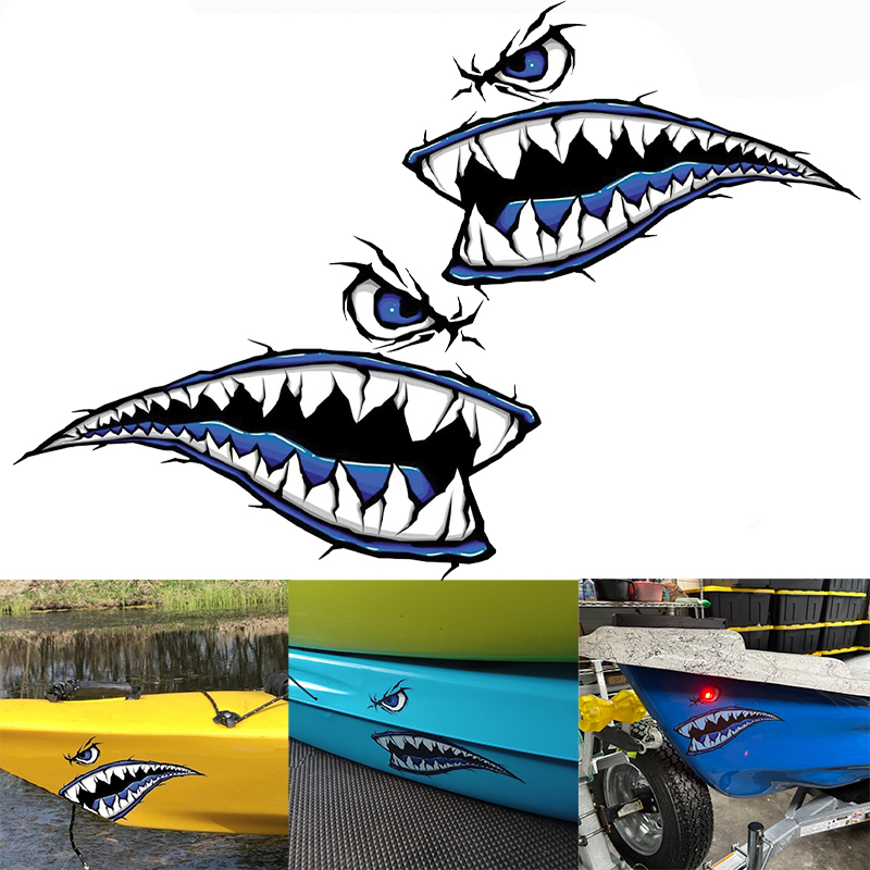 2 قطعة أسنان القرش الفم قارب م - مراجعة Fishing Boat Steering Wheel وسعره